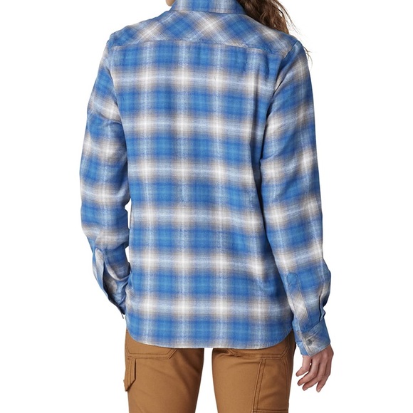 Dickies Women’s Long Sleeve Plaid Flannel Shirt - Picture 7 of 8